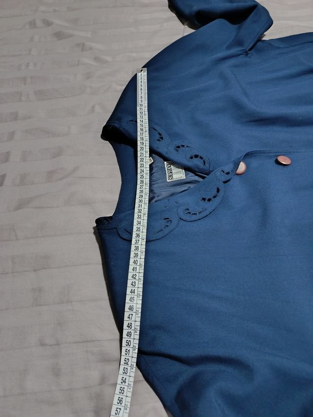 Soprabito vintage blu