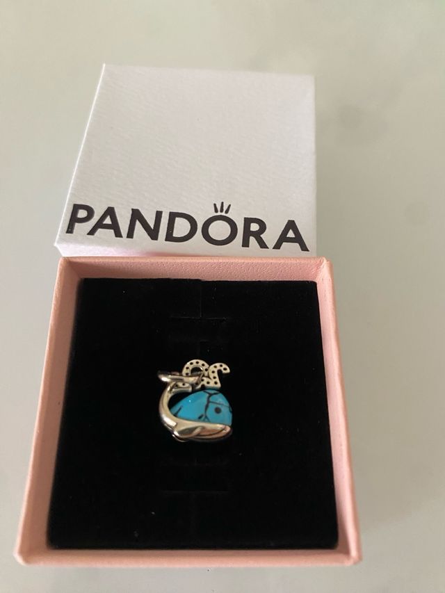Charm Pandora Balena Turchese Argento 925