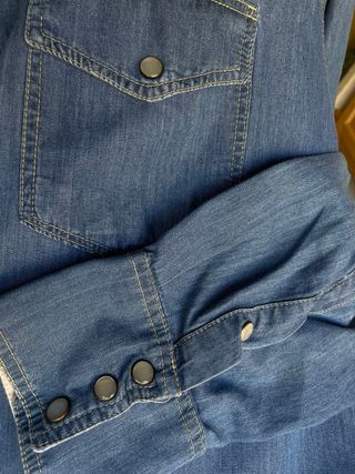 Camisa vaquera azul - Talla L