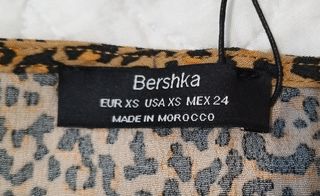 Top Bershka leopardo