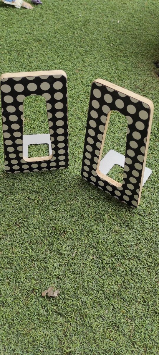 Soportes libros - 2uds. - Madera y metal