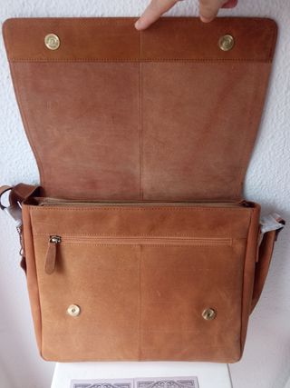 Bolso bandolera LEABAGS de piel auténtica