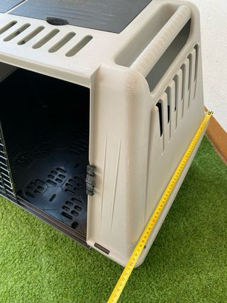 Transportín Ferplast perro mediano - Gris y Negro