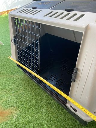 Transportín Ferplast perro mediano - Gris y Negro