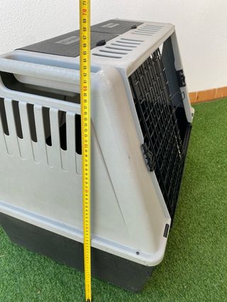 Transportín Ferplast perro mediano - Gris y Negro