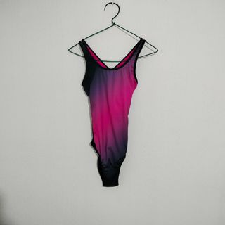 Bañador El Corte Inglés rosa-negro niña