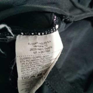 Bañador El Corte Inglés rosa-negro niña