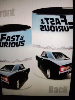Con junto  Tazas Fast & Furious.