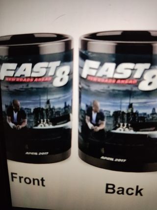 Con junto  Tazas Fast & Furious.