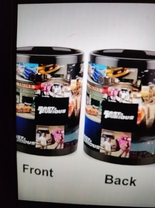 Con junto  Tazas Fast & Furious.
