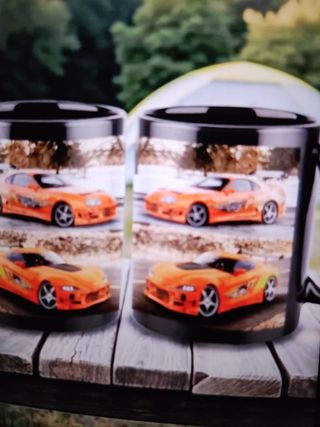 Con junto  Tazas Fast & Furious.