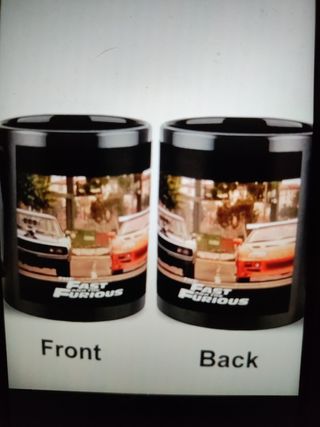 Con junto  Tazas Fast & Furious.