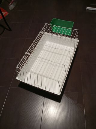 Jaula conejos - blanca y verde