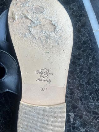 Sandali infradito Moda Positano neri in vero cuoio