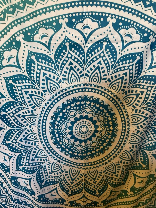 pareo Arazzo Mandala Teal - 150x150cm