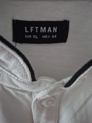 Camiseta Liftman blanca - Cuello mao