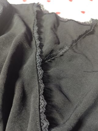 Vestido negro manga larga