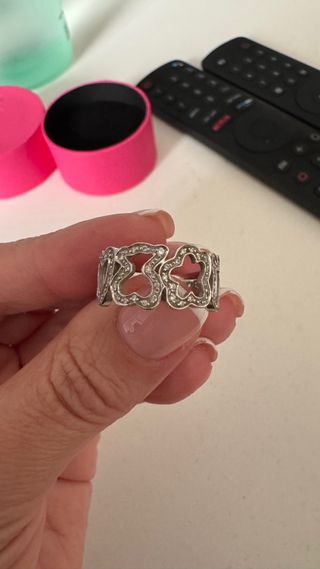 Anillo TOUS oro blanco y brillantes