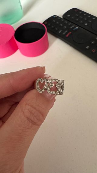 Anillo TOUS oro blanco y brillantes