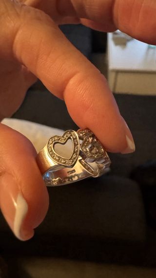 Anillo TOUS oro blanco y brillantes