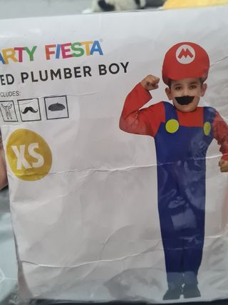 Traje Mario Bros Party Fiesta XS