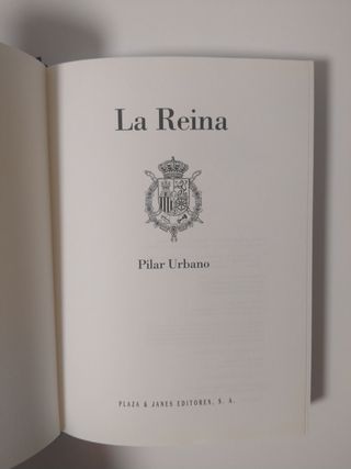 BIOGRAFÍA "LA REINA SOFÍA" DE PILAR URBANO
