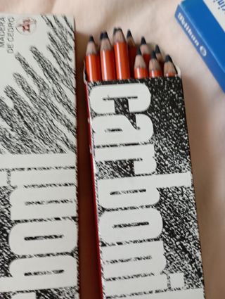 54 Carboncillos y Lápices Dibujo: Leam, Staedtler,