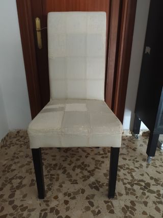 Cuatro Sillas comedor piel para enfundar o tapizar