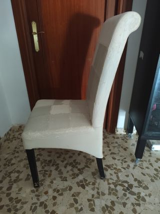 Cuatro Sillas comedor piel para enfundar o tapizar