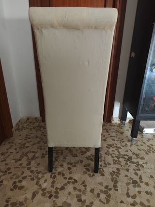 Cuatro Sillas comedor piel para enfundar o tapizar