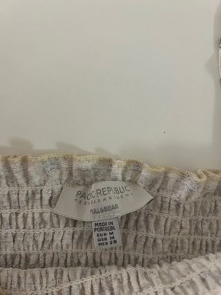 Top Tirantes Pull&Bear M Beige