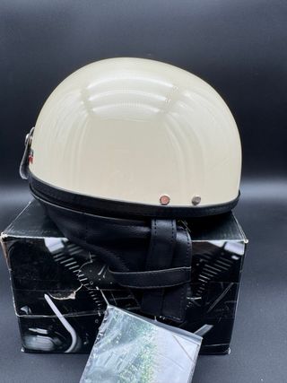 Casco Moto Jet MOTO Helmets Crème, talla L