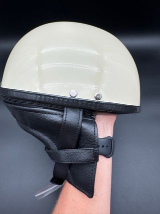 Casco Moto Jet MOTO Helmets Crème, talla L
