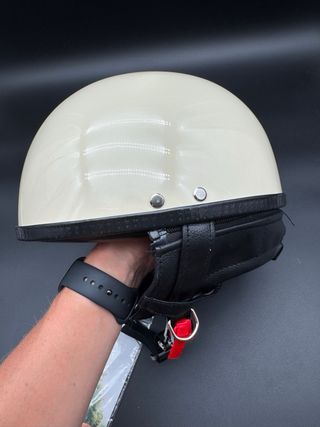Casco Moto Jet MOTO Helmets Crème, talla L