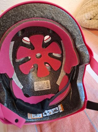 Casco bici infantil rosa Oxelo 55-58cm