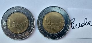 500 Lire & 1000 Lire italiane