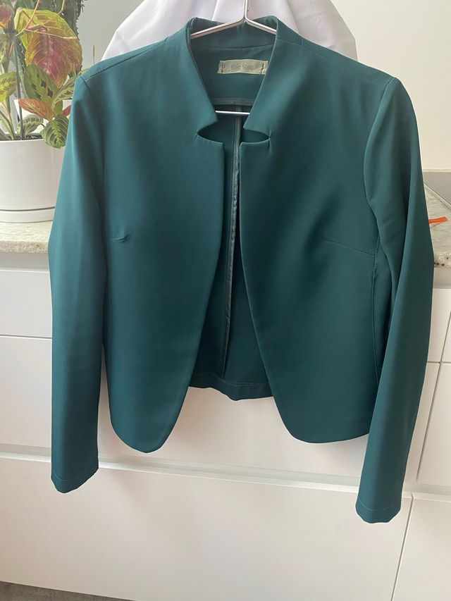 Chaqueta verde elegante