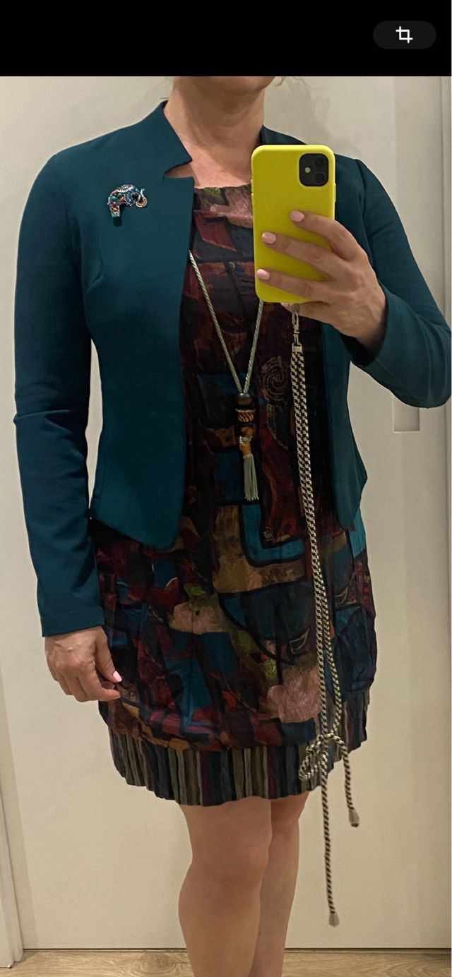 Chaqueta verde elegante