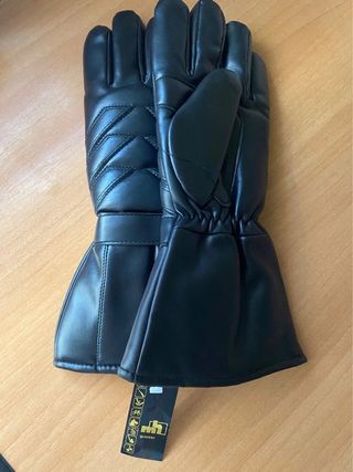 Guantes polipiel negros unisex