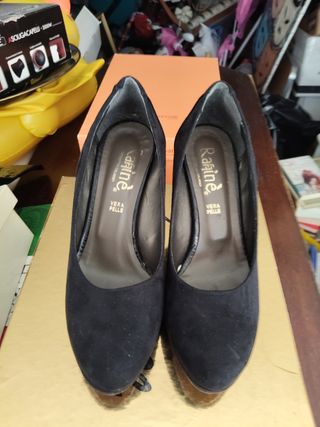 Scarpe Rafine nere in suede