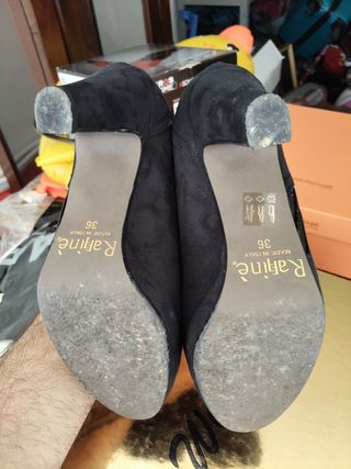 Scarpe Rafine nere in suede
