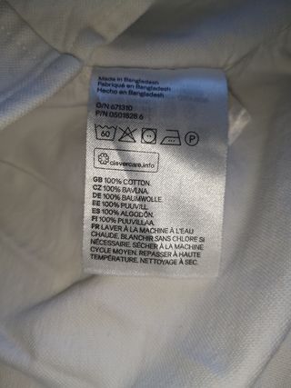 2 camisas M niño - azul y blanca