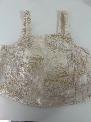 Top Zara niña beige - Talla 13-14