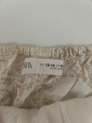 Top Zara niña beige - Talla 13-14