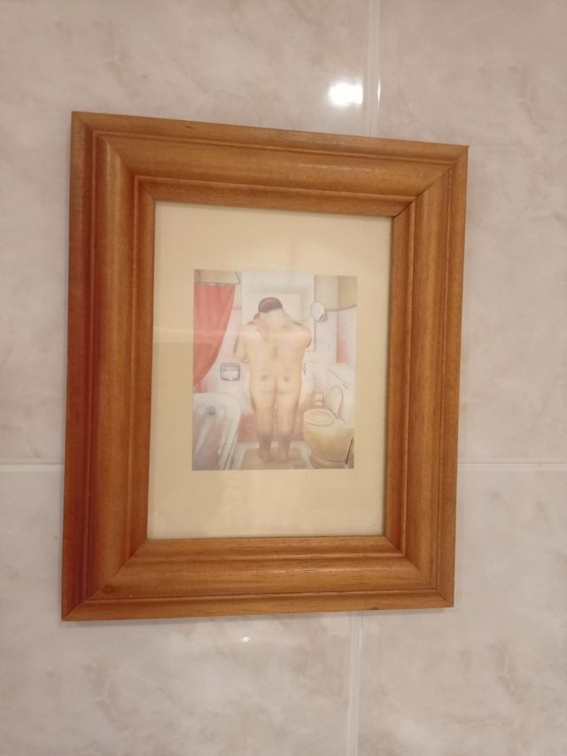 2 Cuadros baño Decoración  vintage.