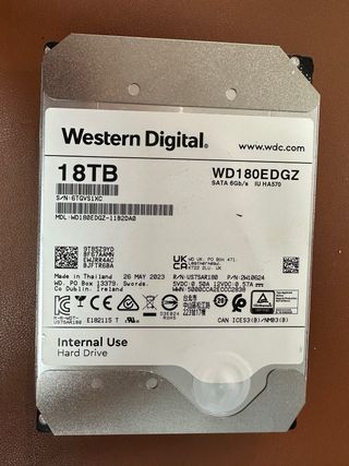 Disco Duro WDC 18TB#GVS1XC