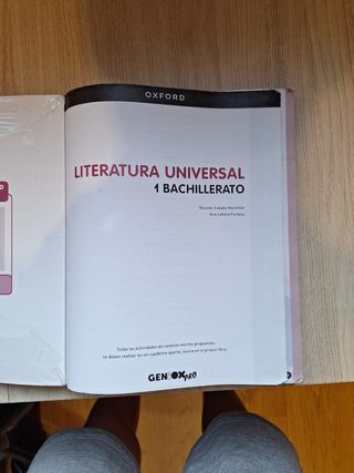 Literatura Universal 1º Bachillerato.