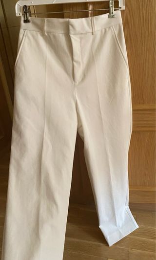 Pantalones H&M blancos, tiro alto