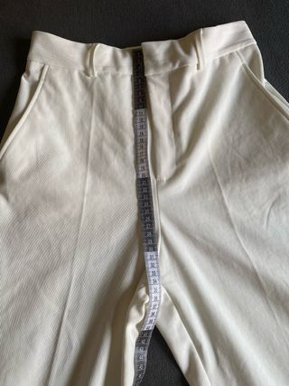 Pantalones H&M blancos, tiro alto