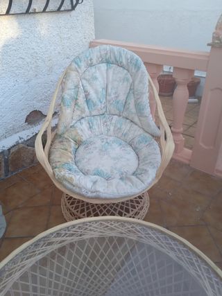 Sillas resina exterior beige